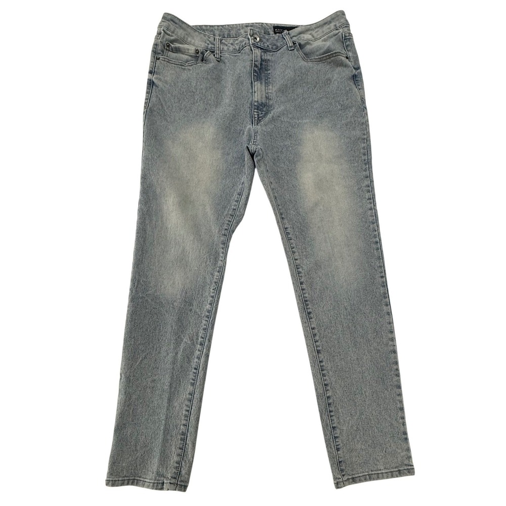 WXYZ Slim Fit Light Wash Stretch Denim Jeans Mens Blue 36x29 M118